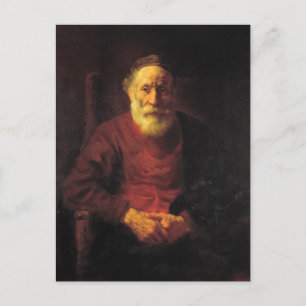 Gammal man i rött - Rembrandt Vykort