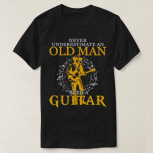 Gammal man med en Guitar-gåvor Guitar Älskare f T Shirt