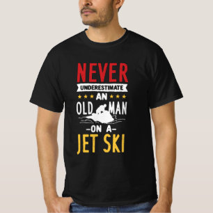 Gammal man på en Jet ski T Shirt
