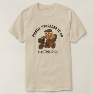 Gammal man på Scooter T Shirt