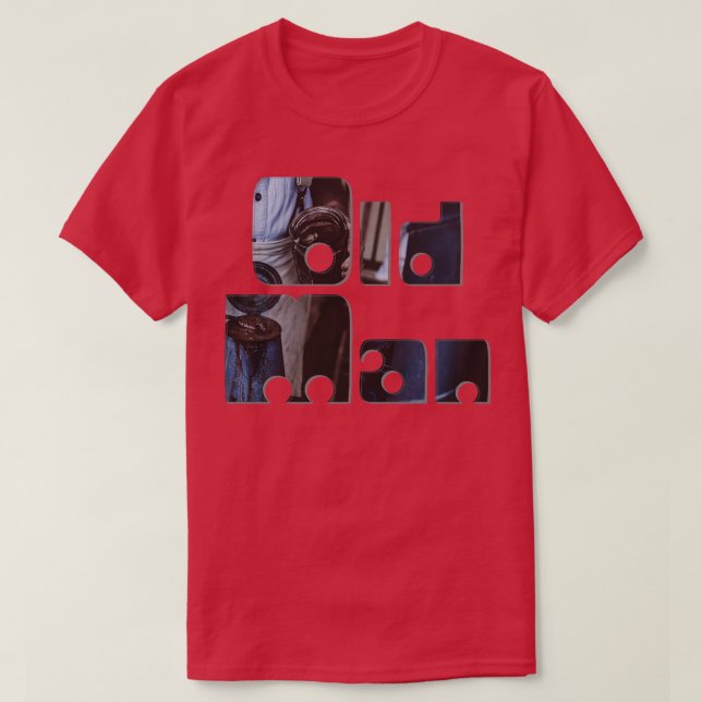 Gammal man t shirt (Design framsida)