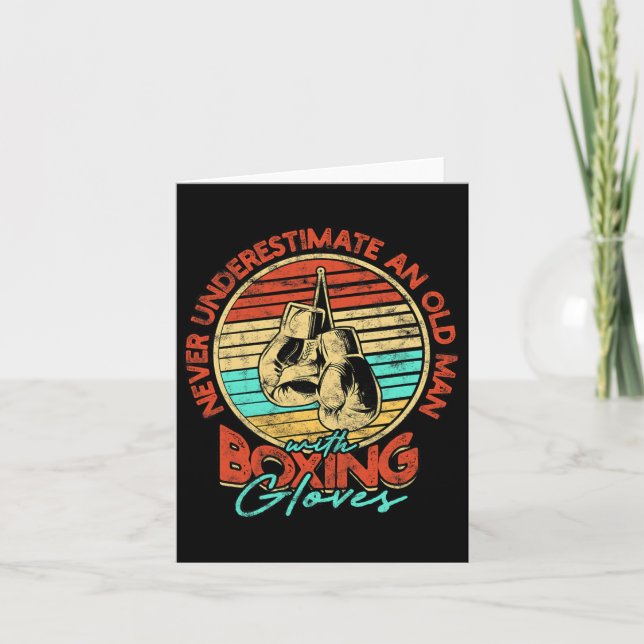 Gammal mans Boxing - Vintage 1 Kort (Framsida)