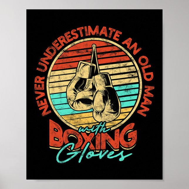 Gammal mans Boxing - Vintage 1 Poster (Framsidan)