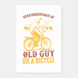 Gammal MC-design Cykel underskatta aldrig Post-it Block