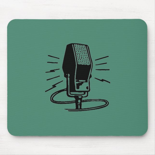 Gammal mikrofon musmatta (Framsidan)