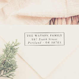 Gammal minimal Returadress i Ram Stämpel