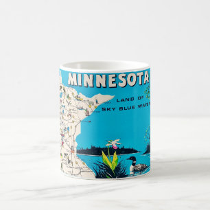 Gammal Minnesota Kartpostkortsmugg Kaffemugg