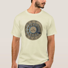 Gammal Mobil uppringning, lägg till nummer Tee Shirt