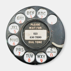 Gammal Mobilare roterande kalender, lägg till tal Magnet
