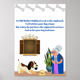 gammal mor hubbard poster