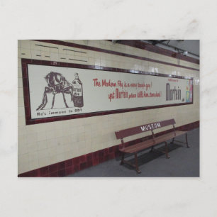 Gammal Mortein Ad i Museum Station vykort