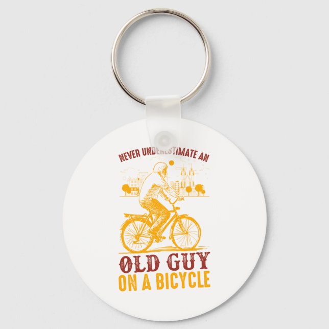 Gammal motorcyklistdesign | Cykel | Underskatta al Nyckelring (Framsida)