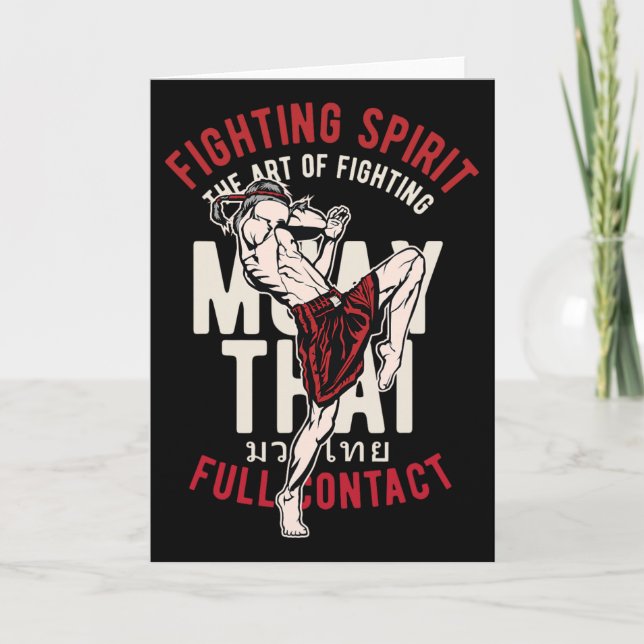 Gammal Muay Thai kickboxning fighter utbildning ar Kort (Framsida)