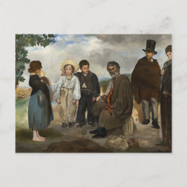 Gammal musiker Edouard Manet Vykort
