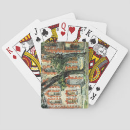 Gammal nederländsk Byggnad i fiskedödan, New York Casinokort