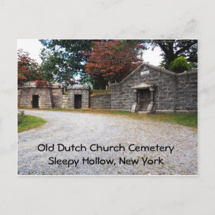 Gammal nederländsk kyrkogård i Sömnig Hollow, NY Vykort