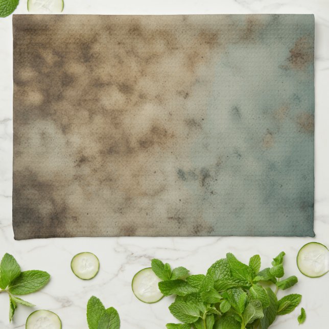 Gammal nedfläckad skojjar kökshandduk (Vikta)