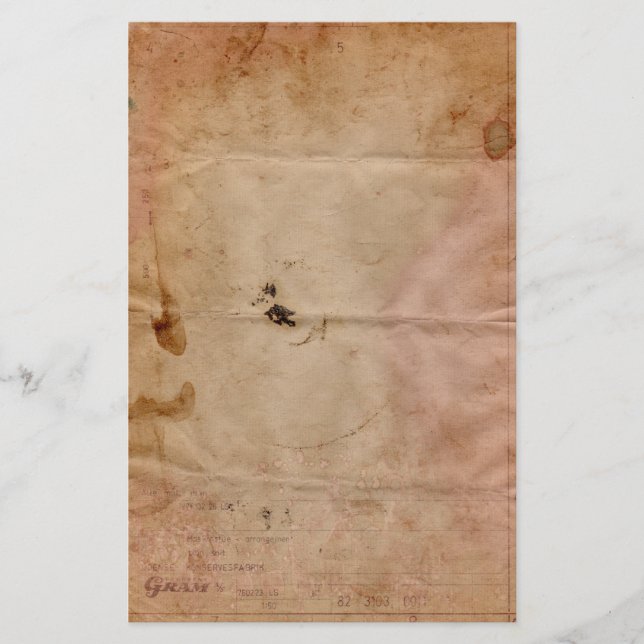 Gammal nedfläckad Telegrambrevpapper Brevpapper (Framsida)