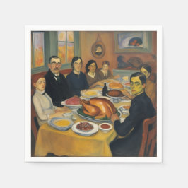 Gammal nordisk pappersservett