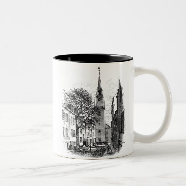 Gammal nordkyrka Två-Tonad mugg (Höger)
