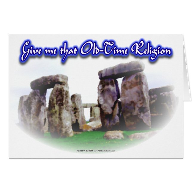 Gammal ny Time religion Hälsningskort (Framsidan Horizontal)