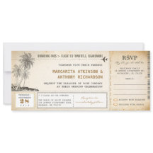 gammal ombordstigningshandling flygbryllopsinbjuda