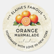 Gammal orange marmalade specialdekal med datum