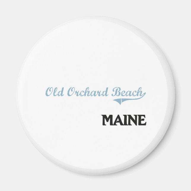 Gammal Orchard Beach Maine City Classic Magnet (Framsidan)