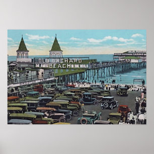 Gammal Orchard Beach, Maine Poster