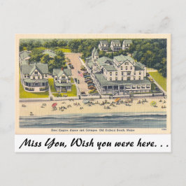 Gammal Orchard Beach, Maine Vykort