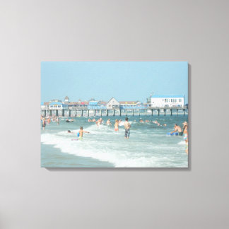 Gammal Orchard Beach Pier Canvastryck