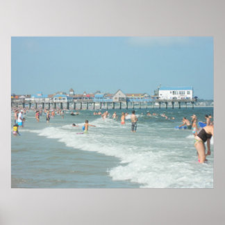 Gammal Orchard Beach Pier Poster