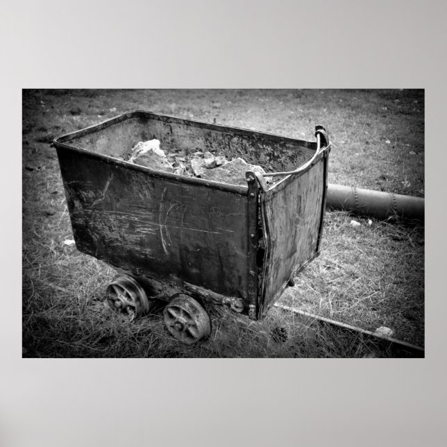 Gammal Ore Cart Poster (Framsidan)