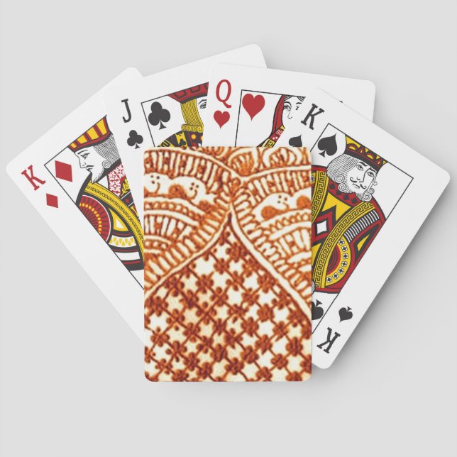 gammal ornament spel kort (Baksidan)