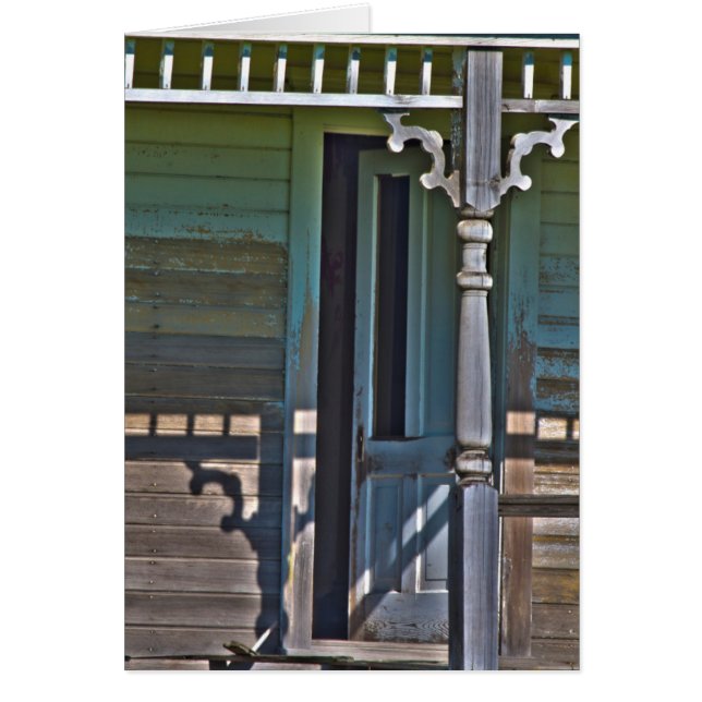 Gammal, övergiven hemstad hälsningskort (Framsidan)