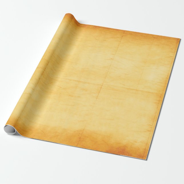 Gammal papper gult pappra struktur presentpapper (Utrullad)