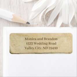 Gammal Papper returadressetikett Returadress Etikett