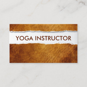 Gammal papper Yogainstruktörvisitkort Visitkort