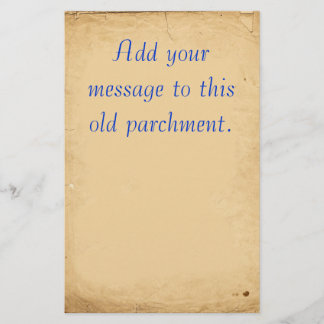 Gammal Parchmentbrevpapper Brevpapper