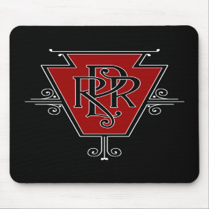 Gammal Pennsylvania järnväglogotyp Mousepad Musmatta
