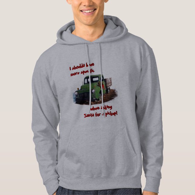 Gammal Pickup Lastbil Sweatshirt (Framsida)