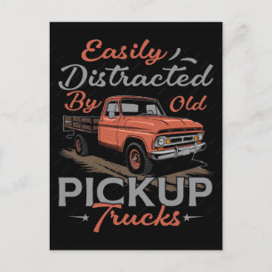 Gammal pickup truck design vektor konst illustrati helg vykort