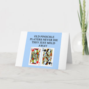 gammal pinochle-spelare kort