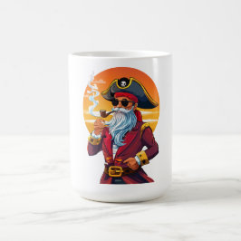 Gammal piratkapten kaffemugg