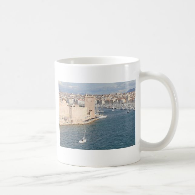 Gammal port av Marseilles Kaffemugg (Höger)