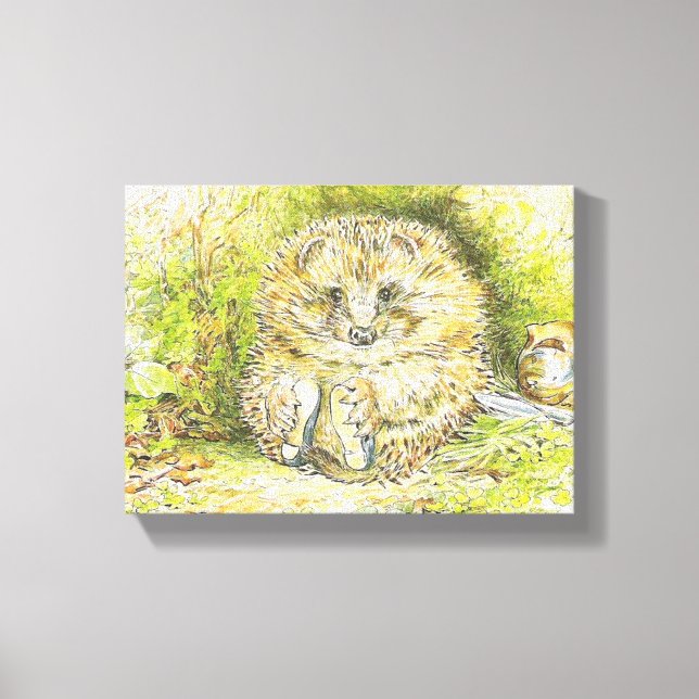 Gammal Prickly Pin (Hedgehog) (av Beatrix-Potterna Canvastryck (Framsida)