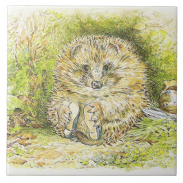 Gammal Prickly Pin (Hedgehog) (av Beatrix-Potterna Kakelplatta