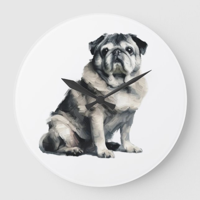 Gammal pug stor klocka (Framsida)