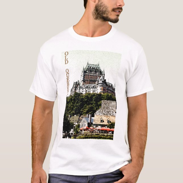 GAMMAL QUEBEC t-skjorta T Shirt (Framsida)