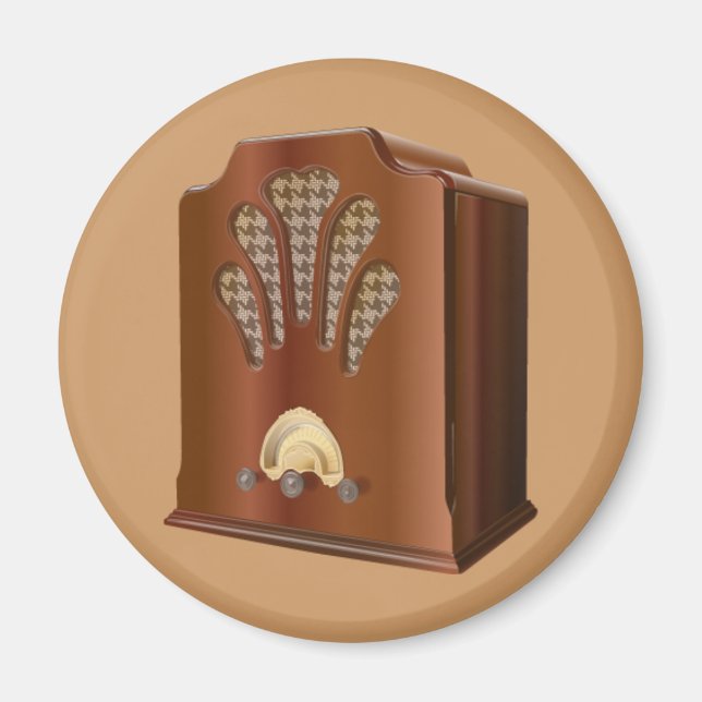 Gammal radio magnet (Framsidan)